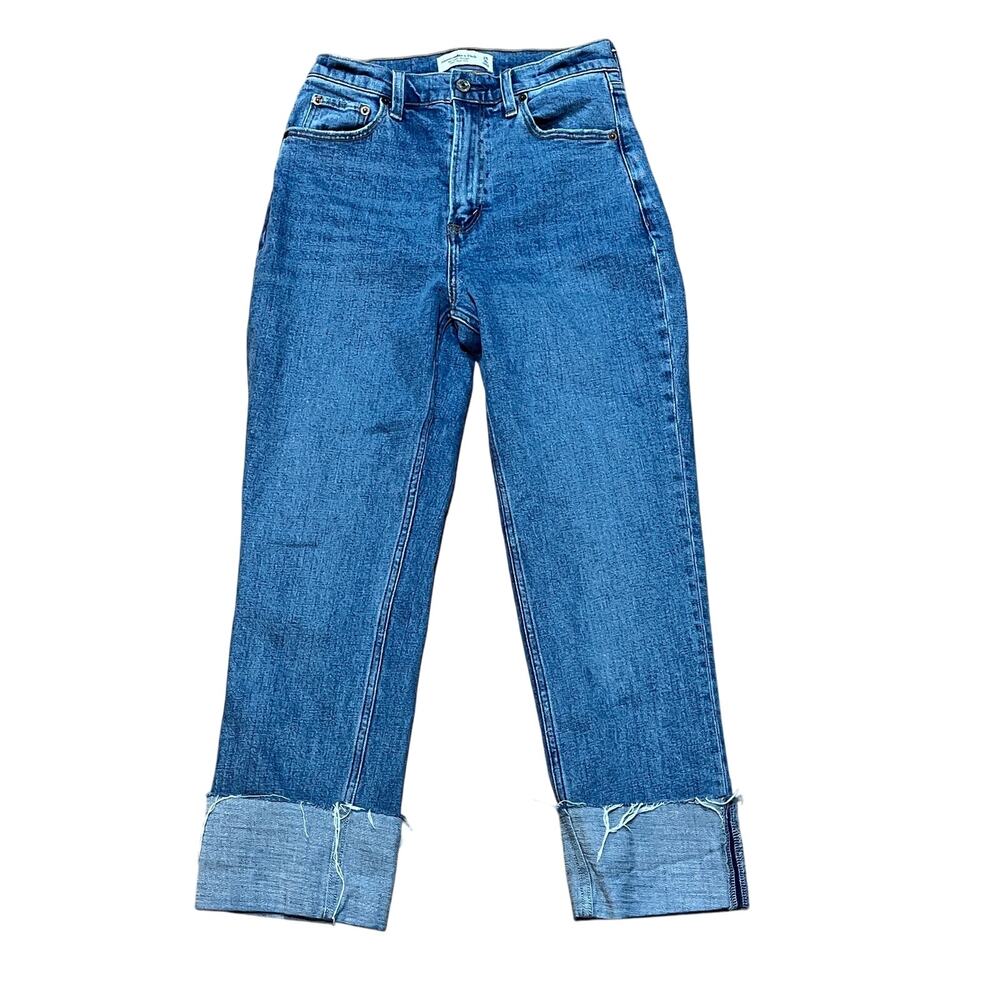 Abercrombie & Fitch Altered/Custom Capri Jeans Ultra Hi Rise Womens Sz 0 W26 L24